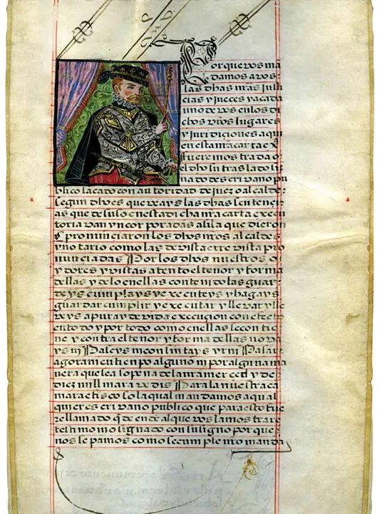Retrato de Felipe II Real Ejecutoria de Hidalguía de los Trillo - фото 5