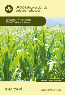 José Luis Oblaré Torres Recolección de cultivos herbáceos. AGAC0108 обложка книги