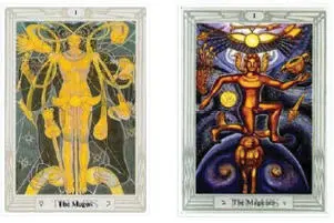 Y en el Tarot Rider Waite podemos observar a un joven con una túnica blanca y - фото 9