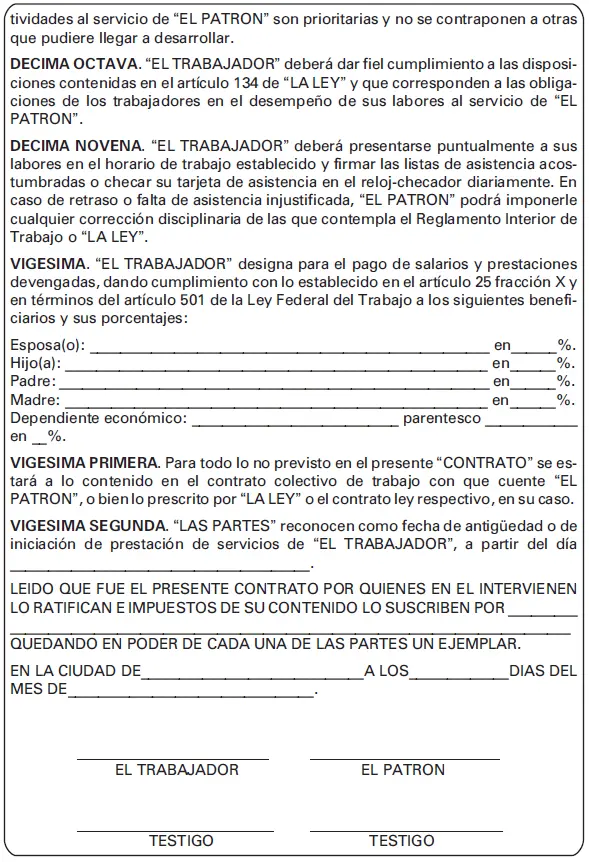 5 Contrato colectivo de trabajo El contrato colectivo de trabajo es el - фото 16