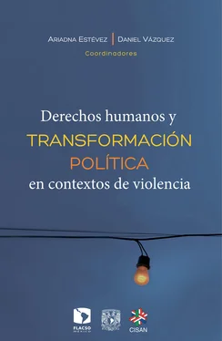 Daniel Vázquez Derechos humanos y transformación política en contextos de violencia обложка книги