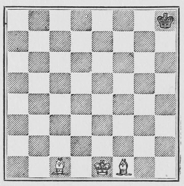 Since the Black King is in the corner White can play 1 B Q 3 K Kt 2 2 B - фото 3