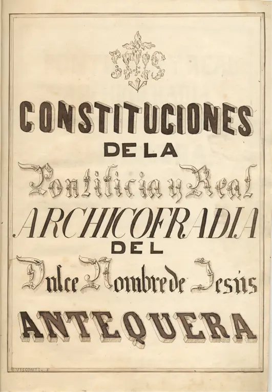 Portada del cuaderno conteniendo las Constituciones o Estatutos de la cofradía - фото 6