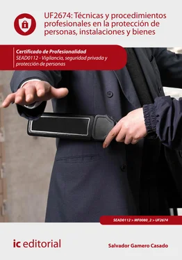 Salvador Gamero Casado Técnicas y procedimientos profesionales en la protección de personas, instalaciones y bienes. SEAD0112 обложка книги