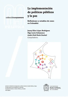 Jenny Elisa López Rodríguez La implementación de políticas públicas y la paz: reflexiones y estudios de casos en Colombia обложка книги