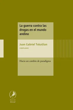 Juan Gabriel Tokatlian La guerra contra las drogas en el mundo andino обложка книги