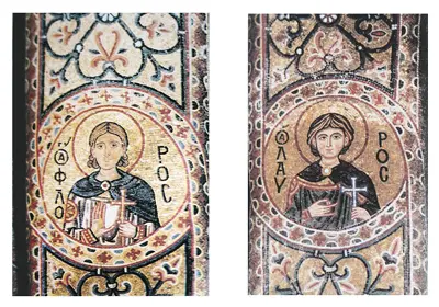 Святые мученики Флор и Лавр Настенная живопись Во время молитвы сошел свыше - фото 49