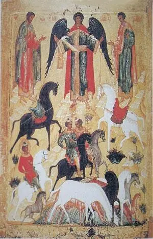 Икона Чудо о Флоре и Лавре XV века хранящаяся в Третьяковской Галерее в - фото 55