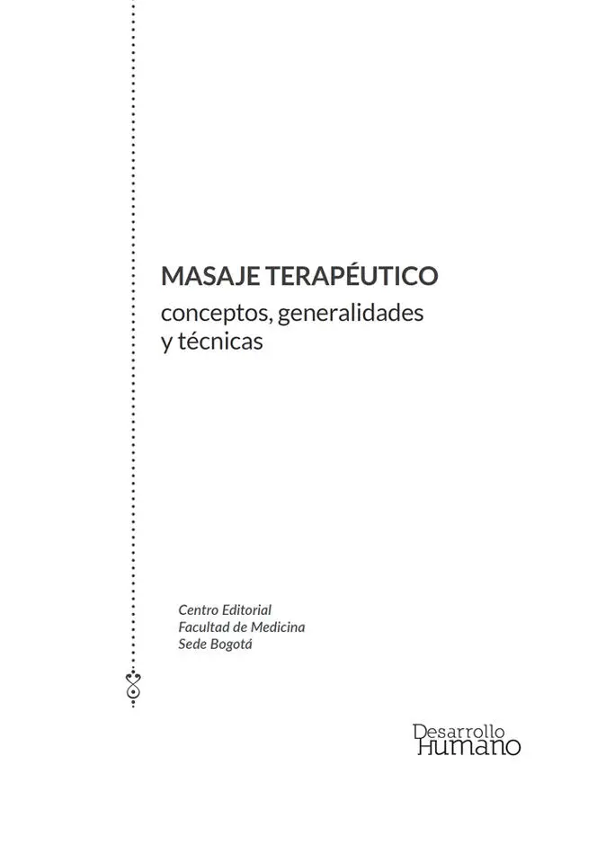 Catalogación en la publicación Universidad Nacional de Colombia Masaje - фото 1