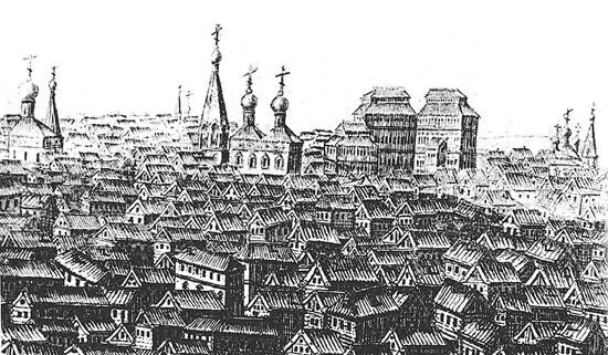 Палаты Строгановых Гравюра П Пикарта 1707 г 19 июля 1759 года Московской - фото 20