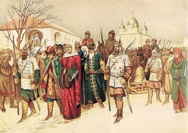 Покорение Великого Новгорода Иваном III в 1478 году Высылка знатных - фото 11