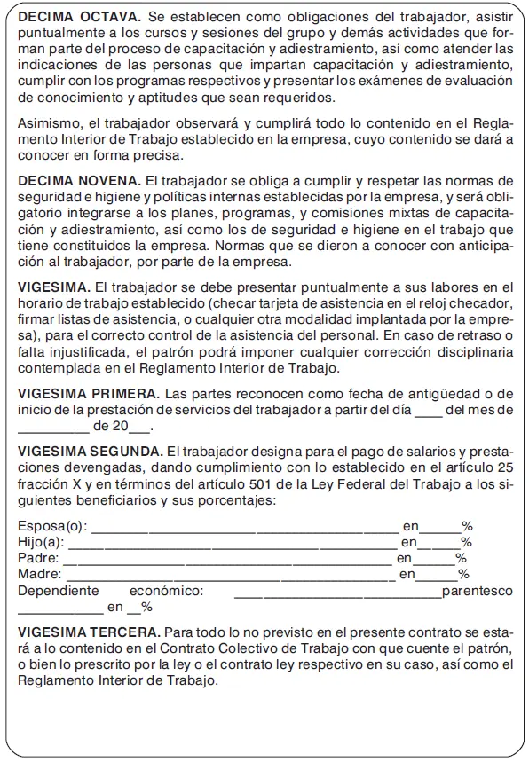 Es importante indicar que la cláusula cuarta podrá modificarse dependiendo del - фото 43