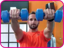 Deslumbramiento Elevación frontal con mancuernas con disc - фото 53
