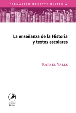 Rafael Valls La enseñanza de la historia y los textos escolares обложка книги