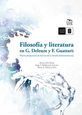 Alonso Silva Filosofía y literatura en G. Deleuze y F. Guattari: Nueva perspectiva de lectura de la novela latinoamericana обложка книги