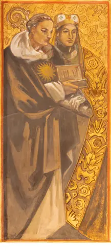 Pintura de santo Tomás de Aquino y Anselmo de Canterbury en el Santuario - фото 11