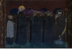 Fresco del funeral de san Odilón de Jan Henryk Rosen en la catedral de la - фото 16