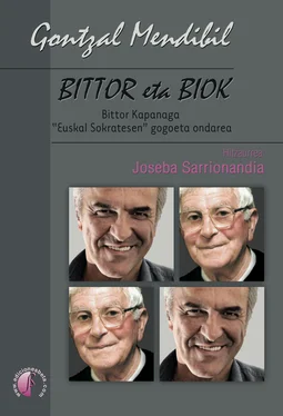 Gontzal Mendibil Bittor eta biok. Bittor Kapanaga Euskal Sokratesen gogoeta ondarea. обложка книги