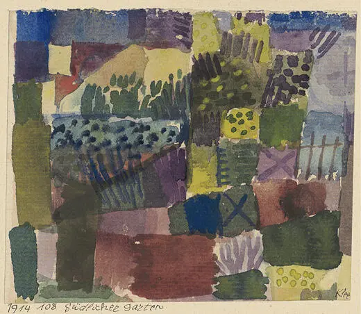 Fig 1 Paul Klee Jardín meridional 1914 Acuarela sobre papel 114 x 136 - фото 3