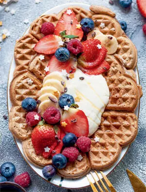 Zutaten für 23 Personen 6 St Waffeln 60 g Buchweizenmehl 60 g Protein - фото 22