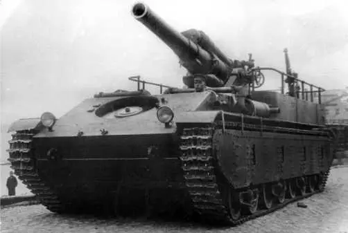 203мм самоходная гаубица СУ14 1934 год Вооружение СУ14 состояло из 203мм - фото 5