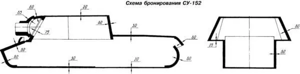 Схема бронирования СУ152 Посадка экипажа производилась через два люка - фото 41