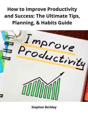 Stephen Berkley How to Improve Productivity and Success: The Ultimate Tips, Planning, & Habits Guide