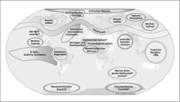 Abbildung 4 Geographische Einordnung der wichtigsten Kippelemente im - фото 5
