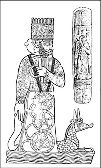 Abbildung 7 Marduk auf Wasser stehend das Tiamat versinnbildlichen könnte - фото 47