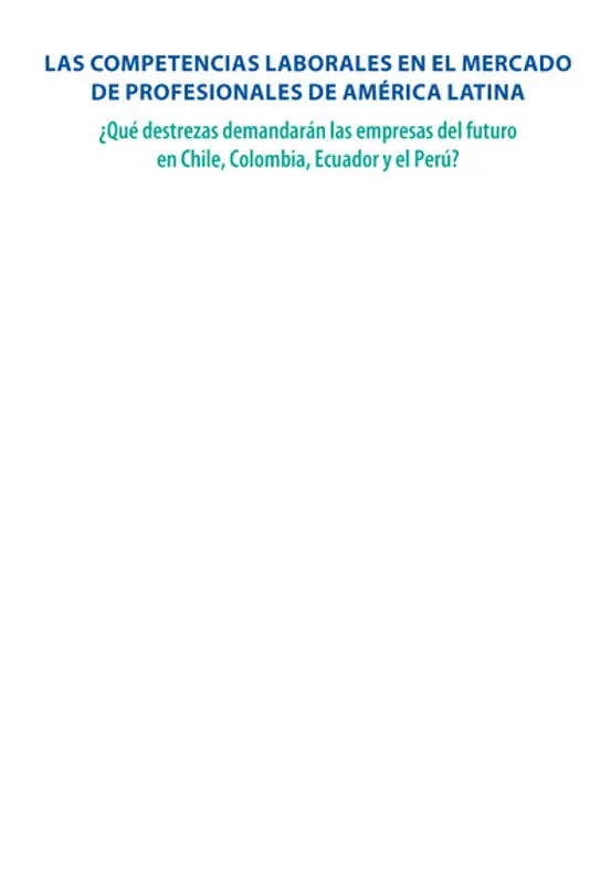 Las competencias laborales en el mercado de profesionales de América Latina - фото 1