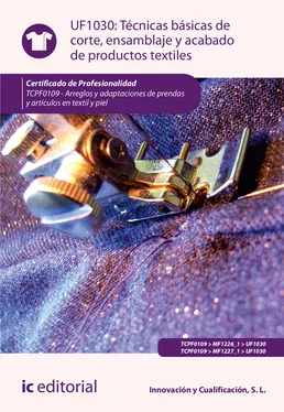 S. L. Innovación y Cualificación Técnicas básicas de corte, ensamblado y acabado de productos textiles. TCPF0109 обложка книги