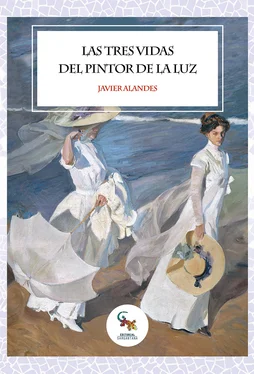 Javier Alandes Las tres vidas del pintor de la luz обложка книги