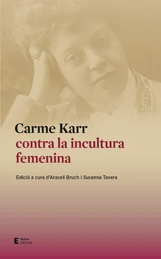 Araceli Bruch Carme Karr contra la incultura femenina обложка книги