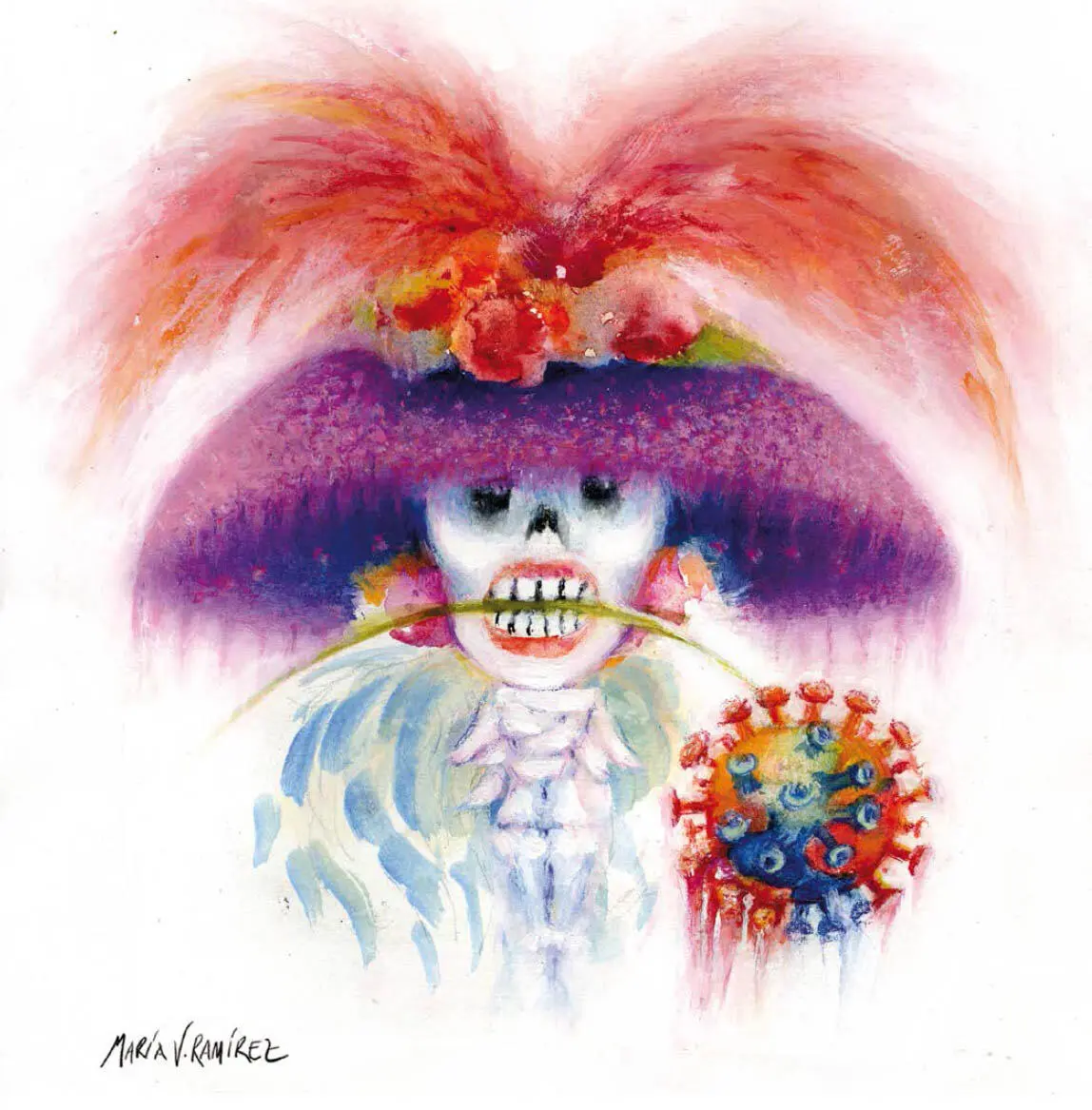 María Verónica Ramírez Catrina 2020 Argentinien Angel Boligán Coronavirus - фото 16