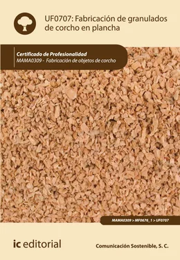 S.C. Comunicación Sostenible Fabricación de granulados de corcho en plancha. MAMA0309 обложка книги