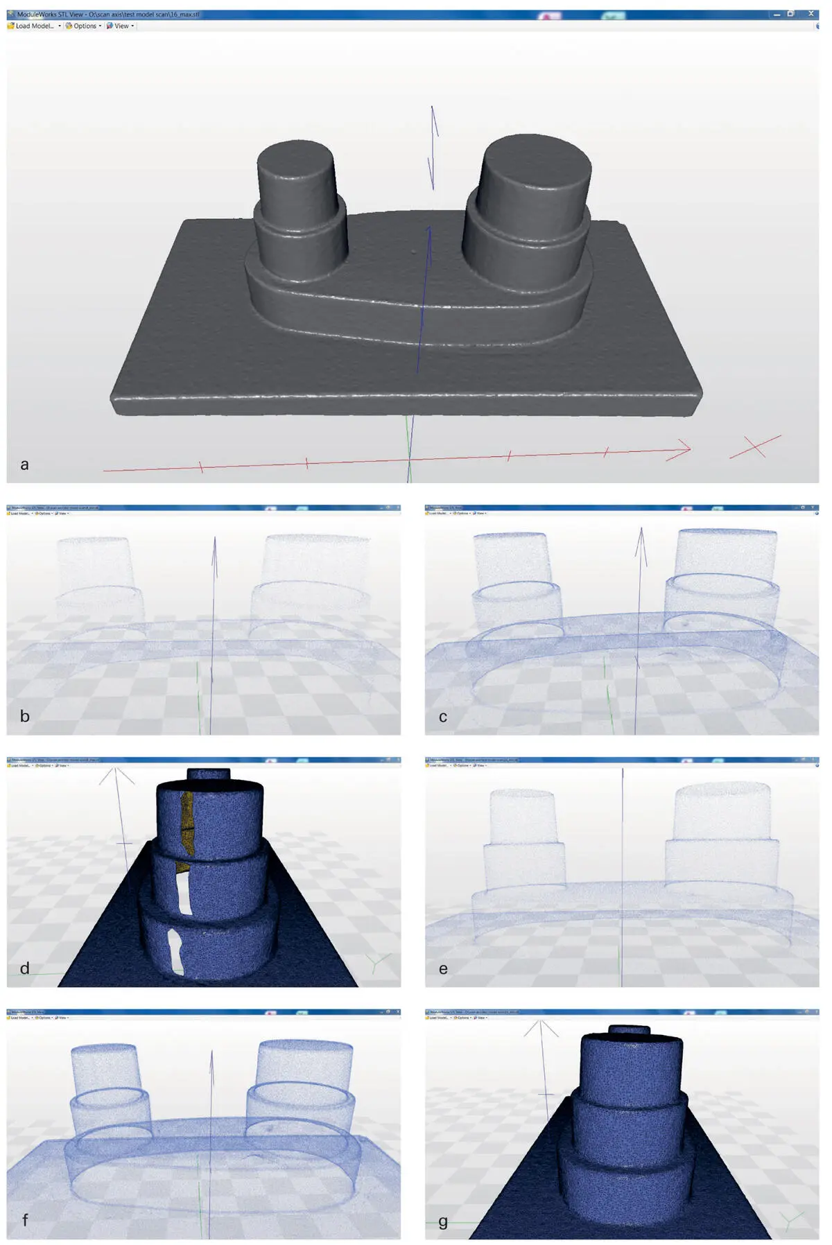 Fig 35a Digital model after postprocessing and meshing of the point cloud - фото 44