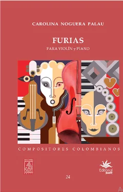 Carolina Noguera Palau Furias para violín y piano обложка книги