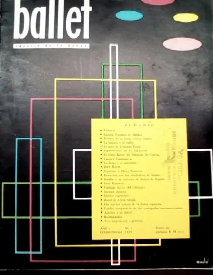 Imagen 2 Tapa del primer número de la revista Ballet Ideario de la danza - фото 3