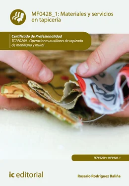 Rosario Rodríguez Baliña Materiales y servicios en tapicería. TCPF0209 обложка книги