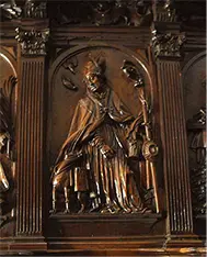 Fig 2 Sillería de coro Detalle del panel de San Froilán Catedral de Lugo - фото 85