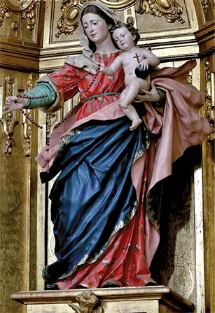 Fig 6 Luis Salvador Carmona Virgen del Rosario Siglo XVIII Iglesia de - фото 16