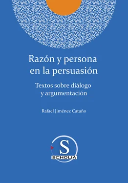 Rafael Jiménez Cataño Razón y persona en la persuasión обложка книги