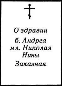 Таким же образом подается записка о здравии в том числе и болящих Записку - фото 4