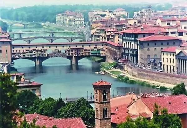 Флоренция Мосты через Арно Флоренция СантаМария дель Фьоре Флоренция - фото 154
