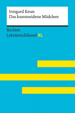 Wilhelm Borcherding Das kunstseidene Mädchen von Irmgard Keun: Reclam Lektüreschlüssel XL обложка книги