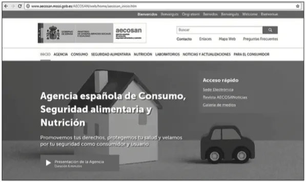 Web Agencia Española de Consumo Seguridad Alimentaria y Nutrición Centro de - фото 15