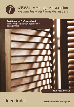 Esteban Molina Rodríguez Montaje e instalación de puertas y ventanas de madera. MAMS0108 обложка книги