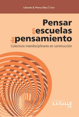 Libardo Enrique Pérez Díaz Pensar en escuelas de pensamiento обложка книги