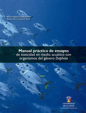 Pedro Miguel Escobar Malaver Manual práctico de ensayos de toxicidad en medio acuático con organismos del género Daphnia обложка книги
