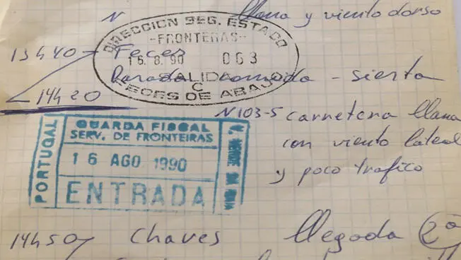 Paso fronterizo de Feces de Abajo Al poco llegaba a la raya que es como - фото 9